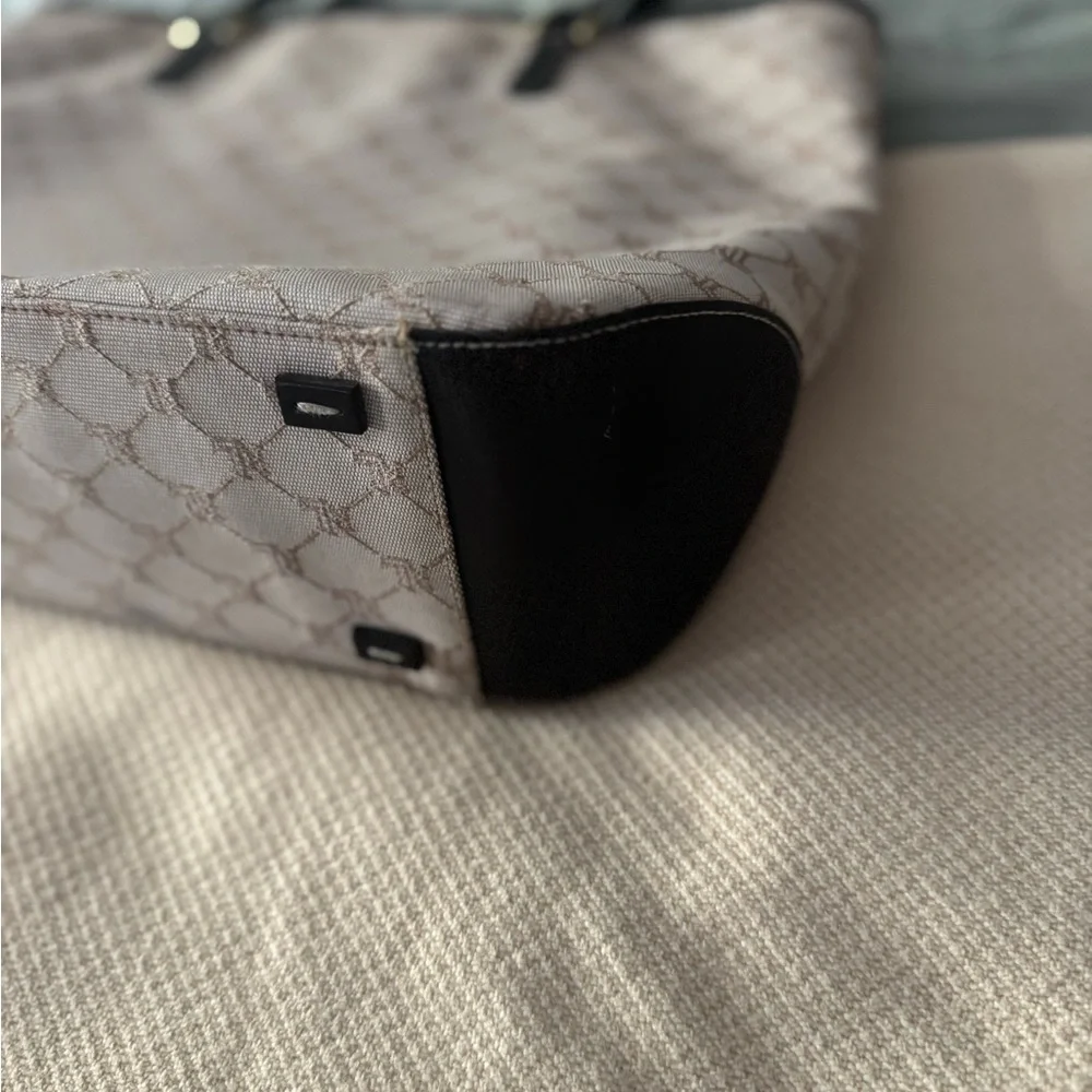 Ralph Lauren Beige and Brown Patterned Tote - Picture 2 of 5